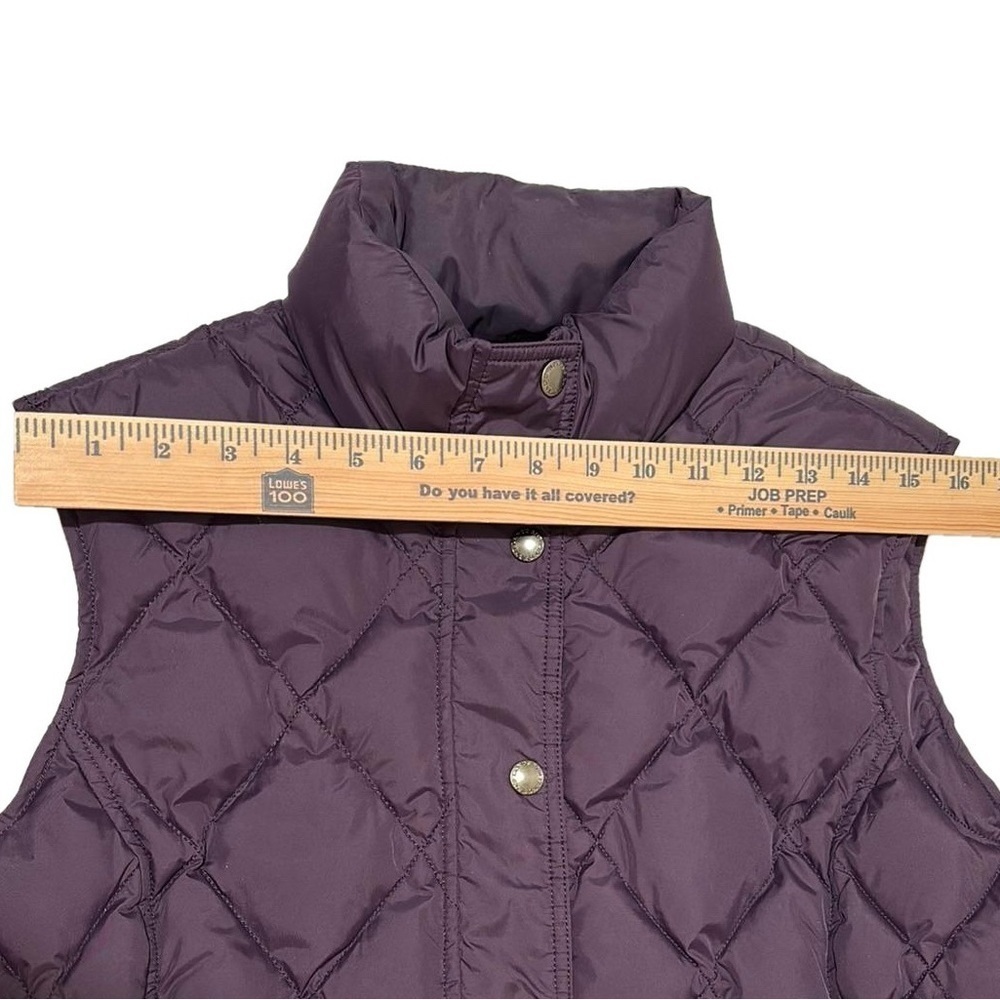 Lands’ End Down Vest, Size L 14/16, Dark Purple - Picture 7 of 9